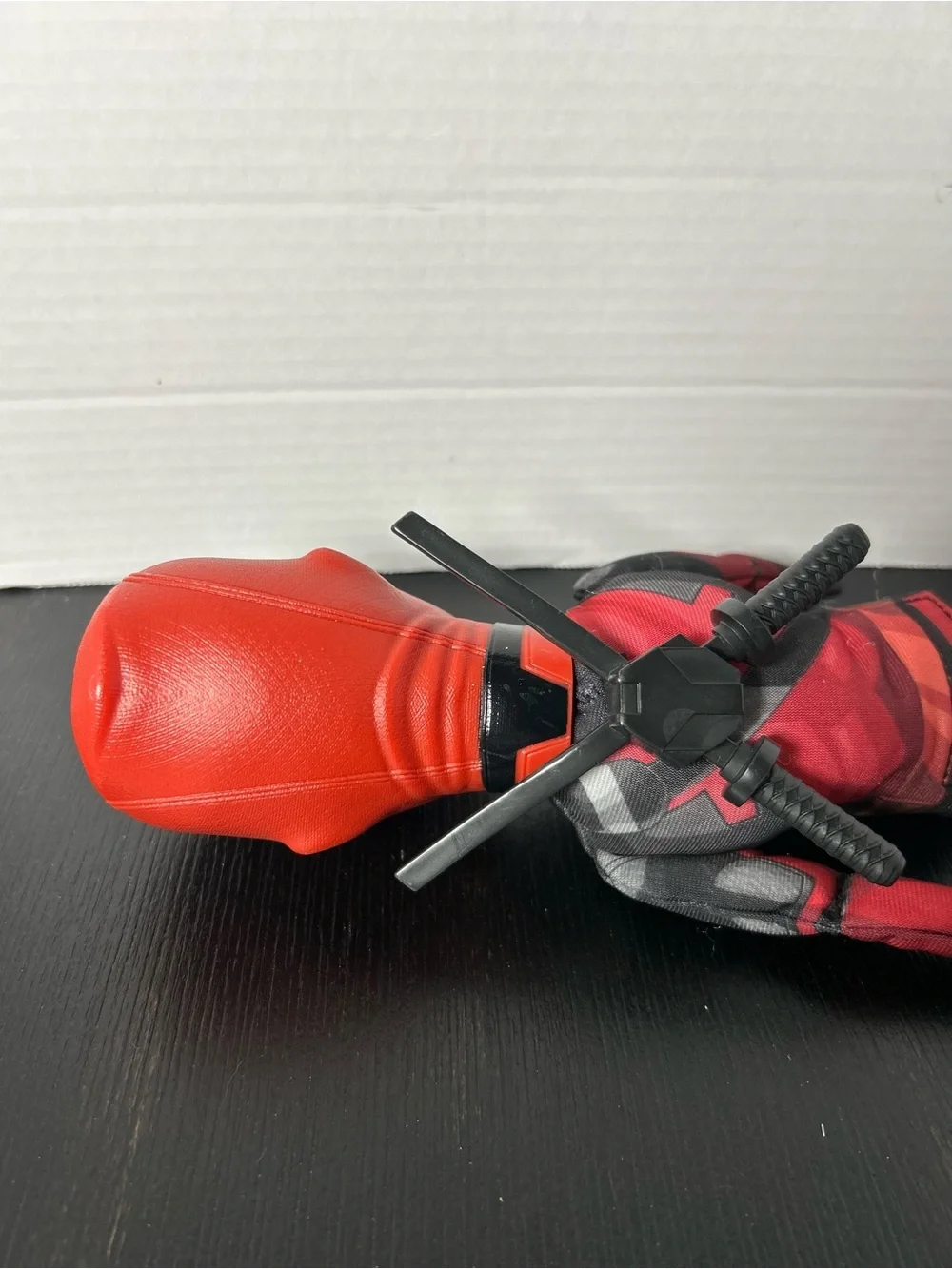 Deadpool Marvel plastic head with soft legs and arms 13” long